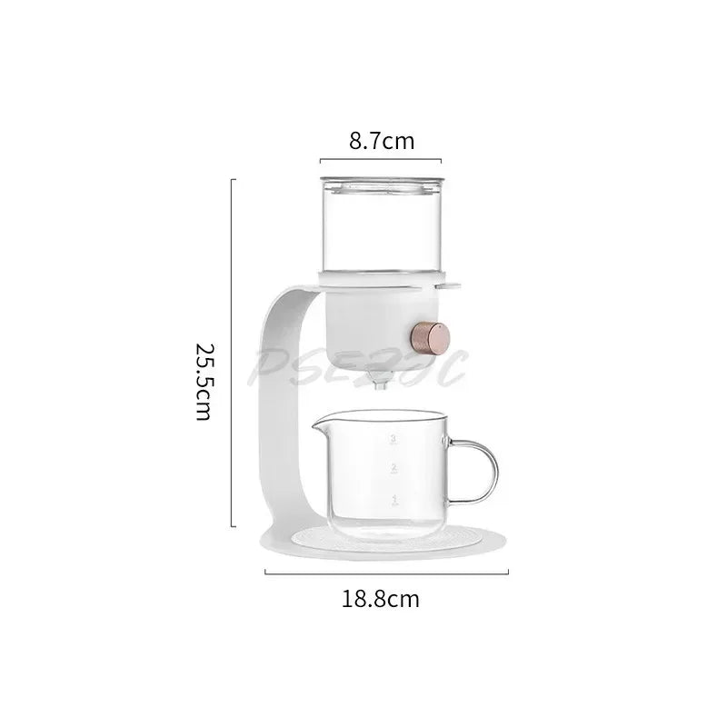 Household Glass Teapot – Drip Filter Ice Drop Cold Extraction Coffee & Tea Pot