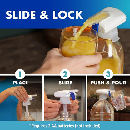 Hands-Free Beverage Dispenser for Refrigerators with Auto Straw